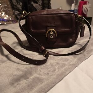Coach Brown Leather Crossbody Bag